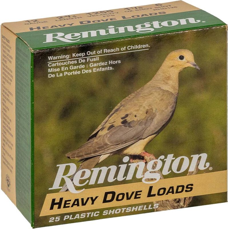 Heavy Dove Load, 12 Gauge, 7.5 Shot, 2-3/4 in, 1 1/8 oz, 1255 fps